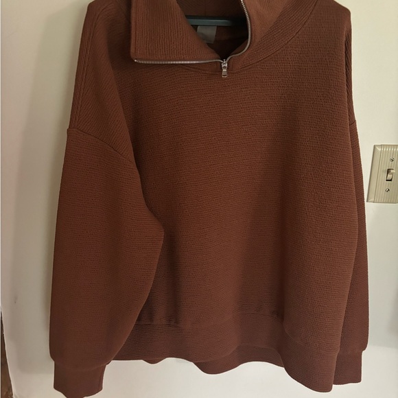 CALLA Women's Run Long Sleeve 1/4 Zip Pullover XL BROWN - Picture 4 of 8